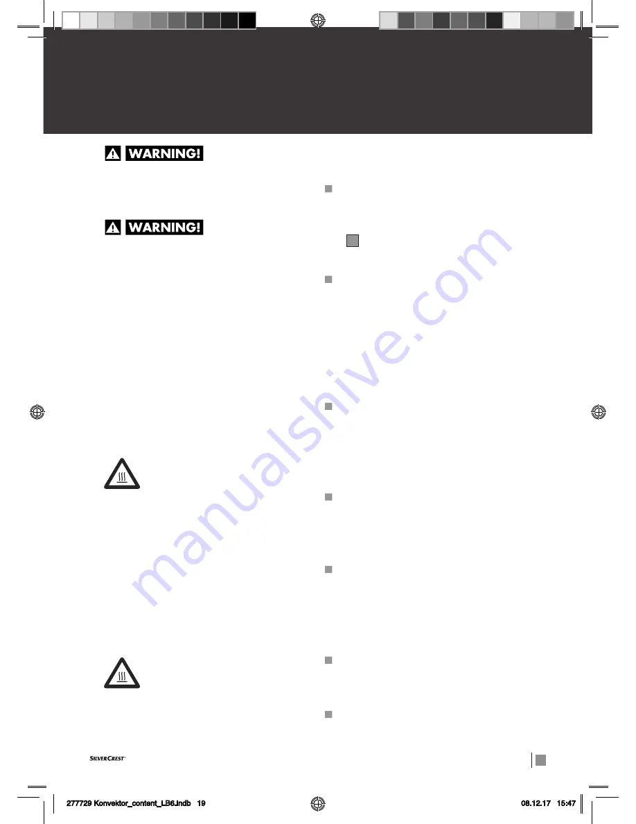 Silvercrest SWG 500 A1 Operation And Safety Notes Download Page 19