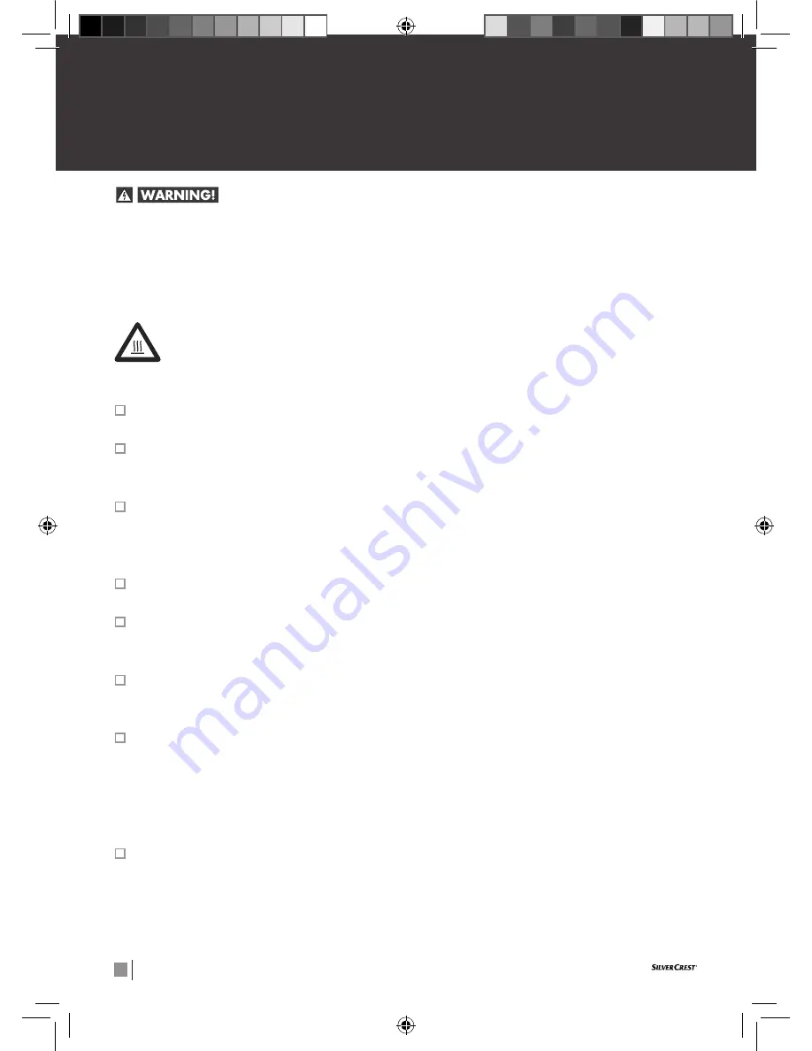 Silvercrest SWG 500 A1 Operation And Safety Notes Download Page 22