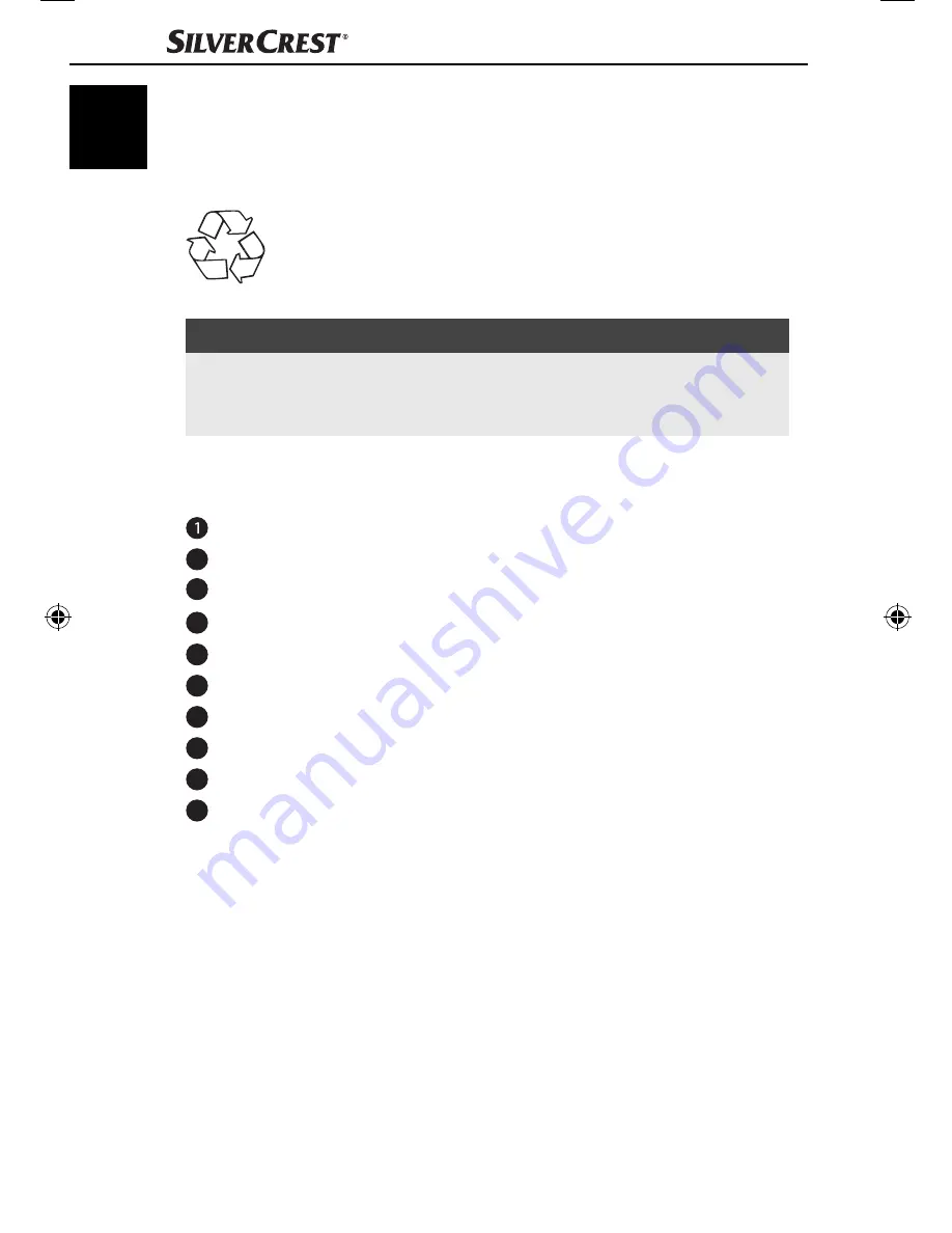 Silvercrest SZA 28 B2 Operating Instructions Manual Download Page 9