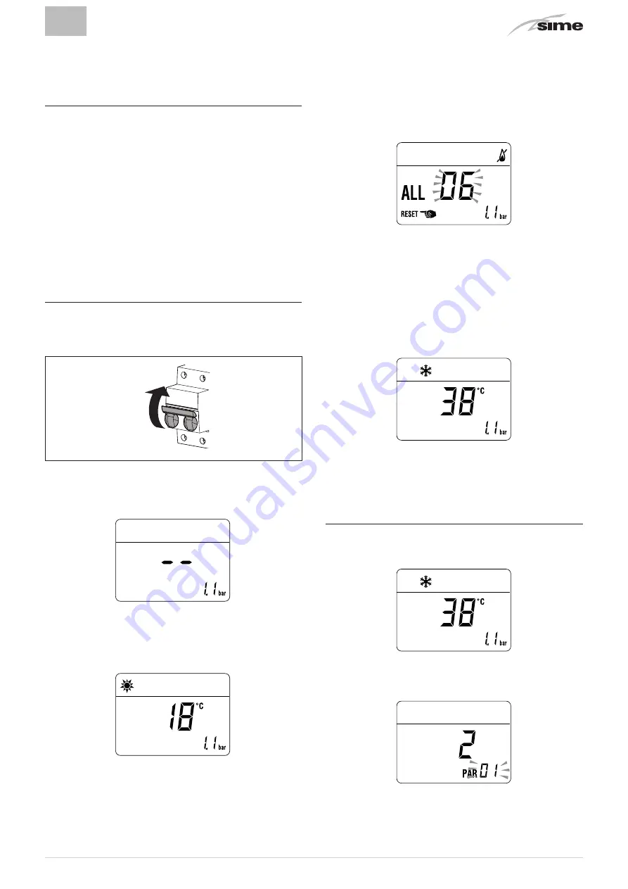 Sime 8112500 Installation And Maintenance Manual Download Page 21