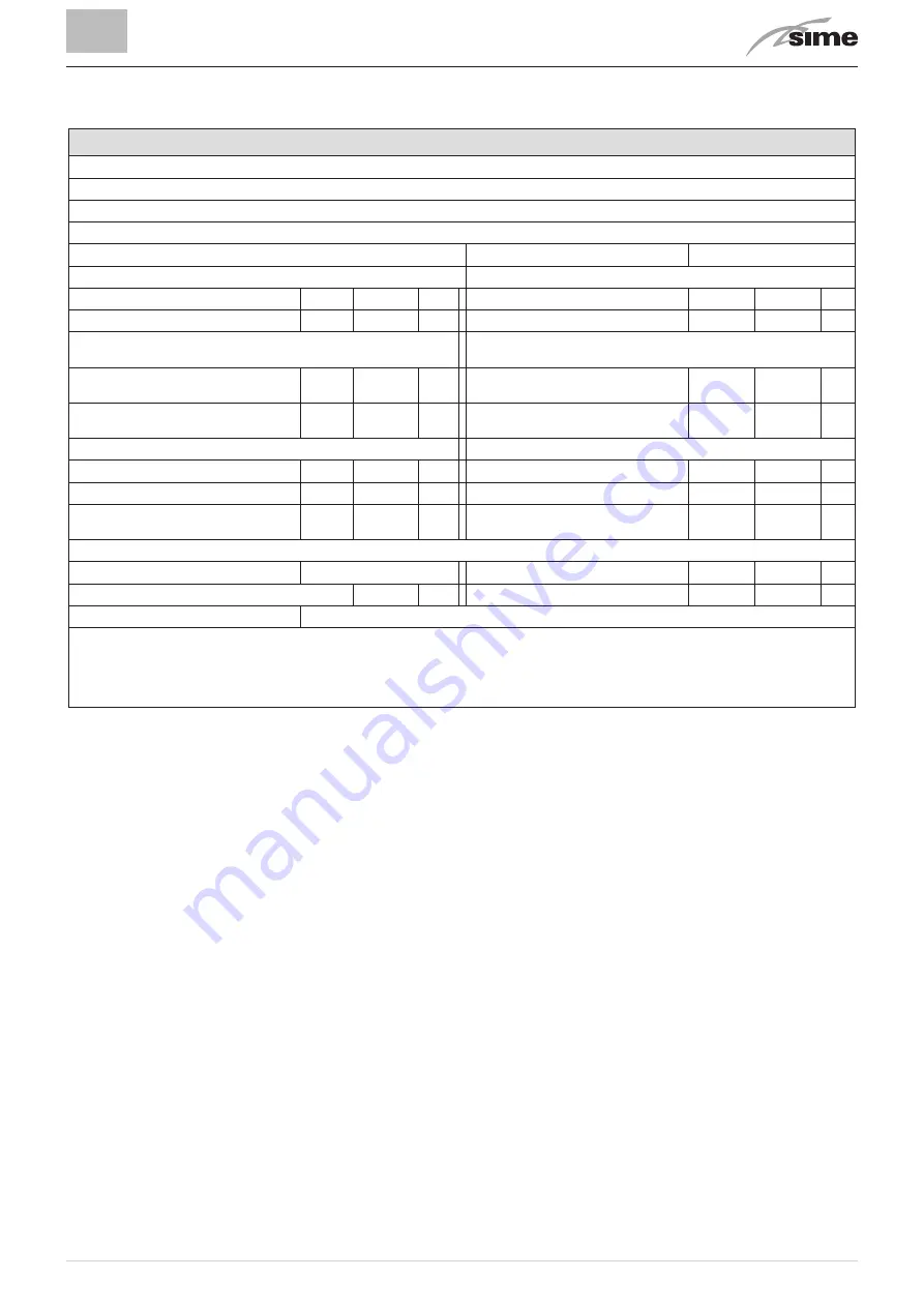 Sime 8115300 User, Installation And Servicing Instructions Download Page 97