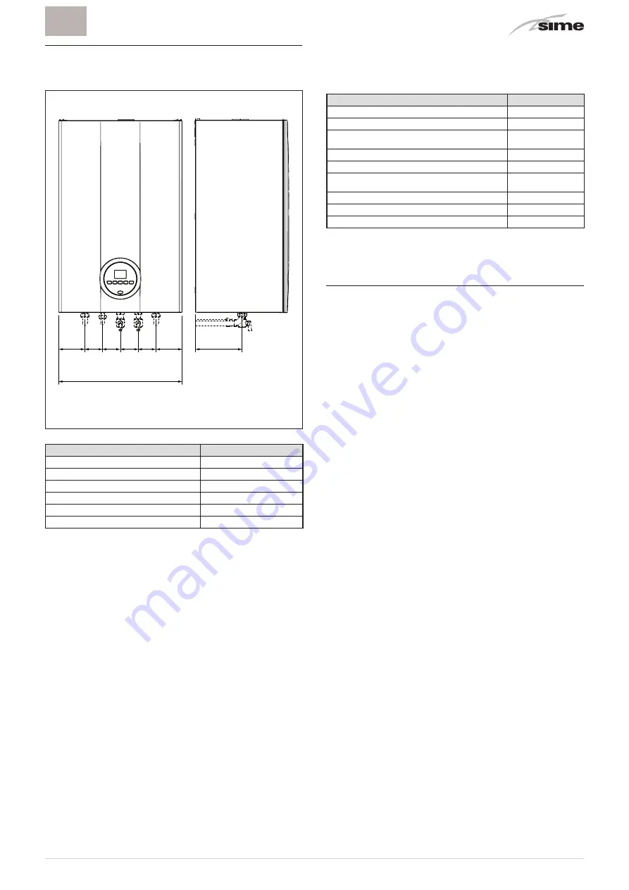 Sime BRAVA SLIM 40 BF Installation And Maintenance Manual Download Page 13