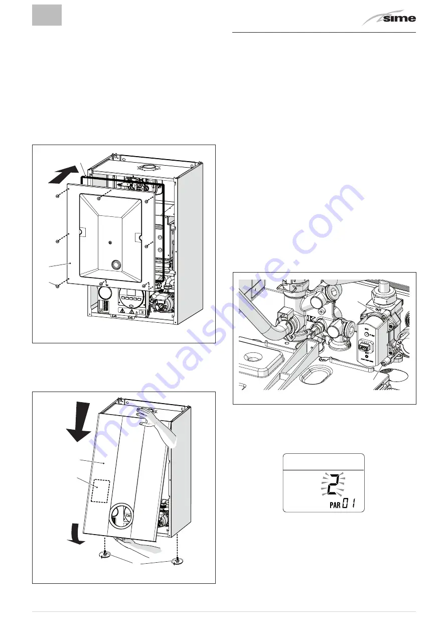 Sime BRAVA SLIM 40 BF Installation And Maintenance Manual Download Page 61