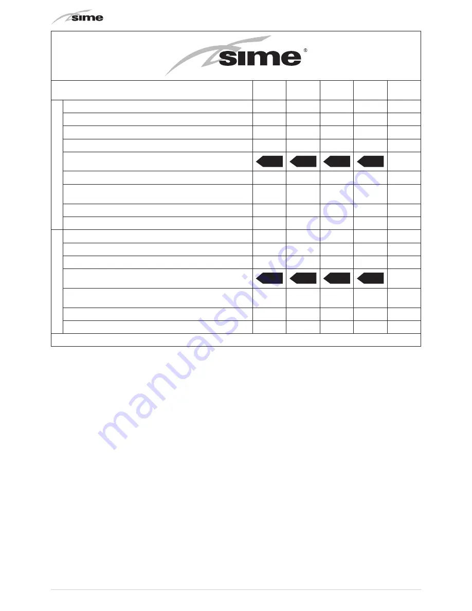 Sime Open Hybrid MEM 25-006 Installation And Maintenance Manual Download Page 58