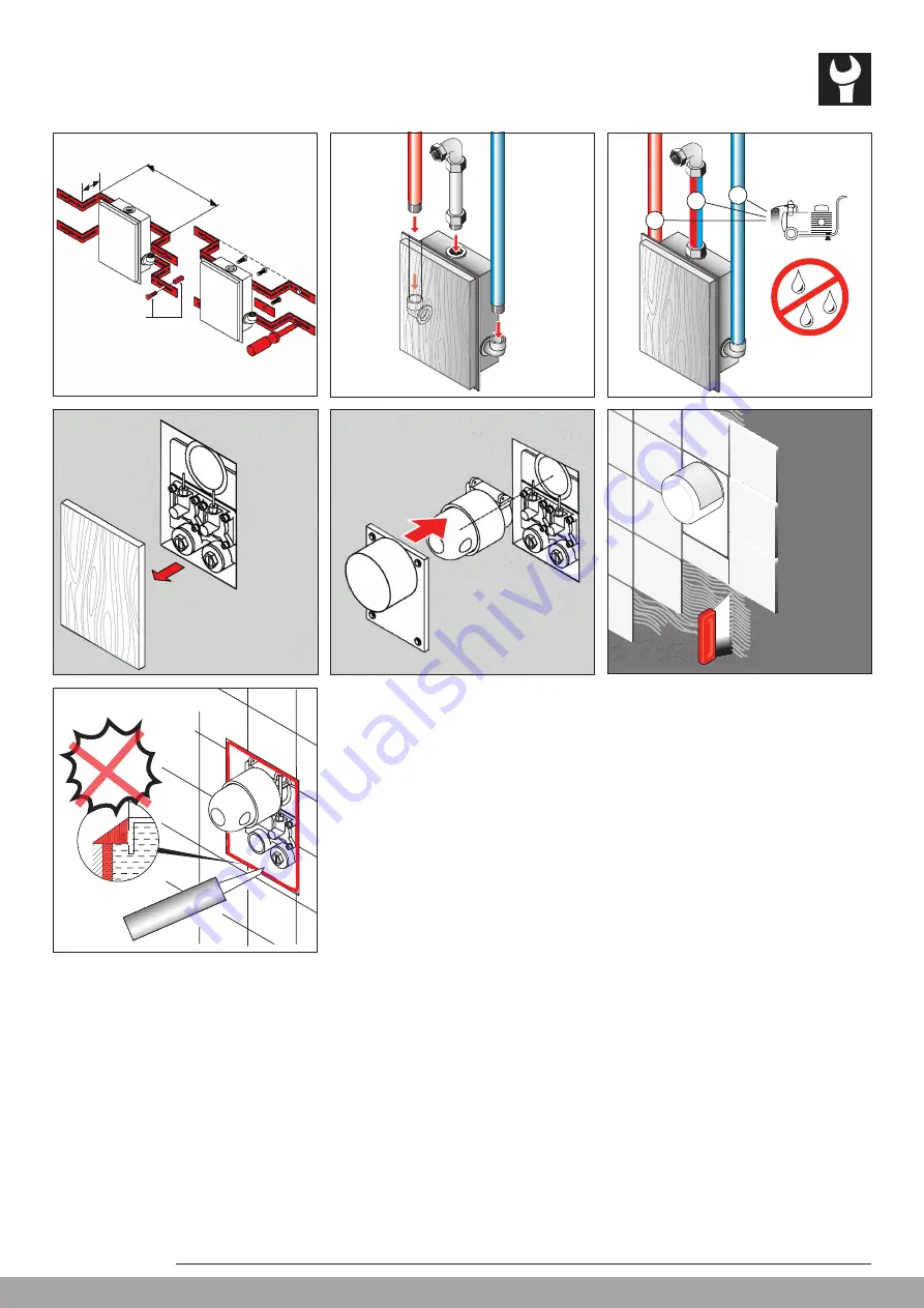 SIMILOR KUGLER Arwa Sanimatic Inwalltouch 7.70008 Installation Instructions Manual Download Page 4