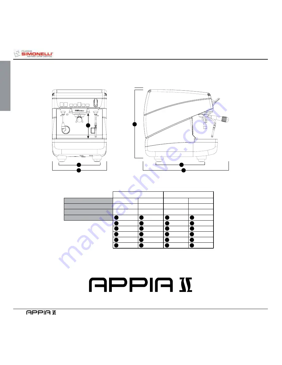 Simonelli APPIA II User Handbook Manual Download Page 82