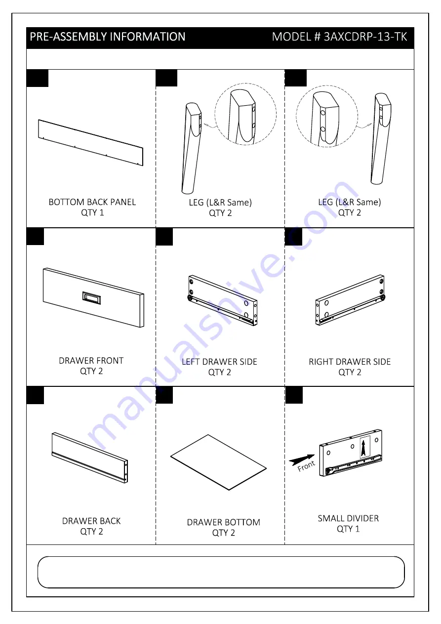 Simpli Home 3AXCDRP-13-TK Manual Download Page 6