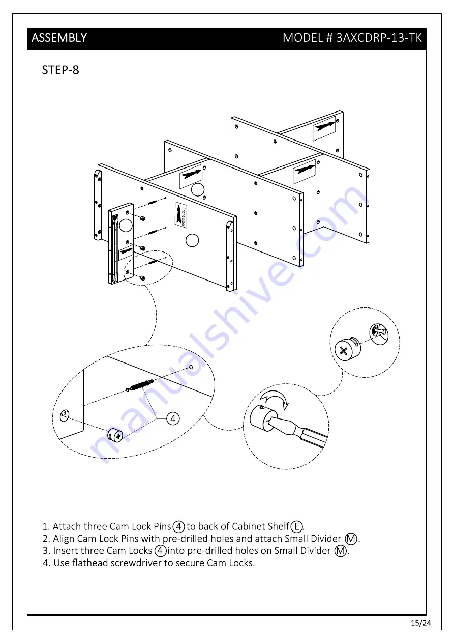 Simpli Home 3AXCDRP-13-TK Manual Download Page 15