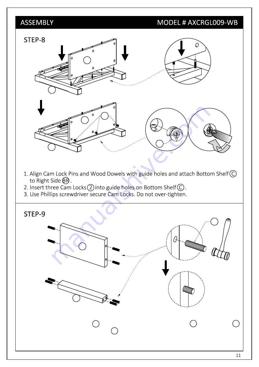 Simpli Home Wynden Hall brooklyn+max AXCRGL009-WB Manual Download Page 11