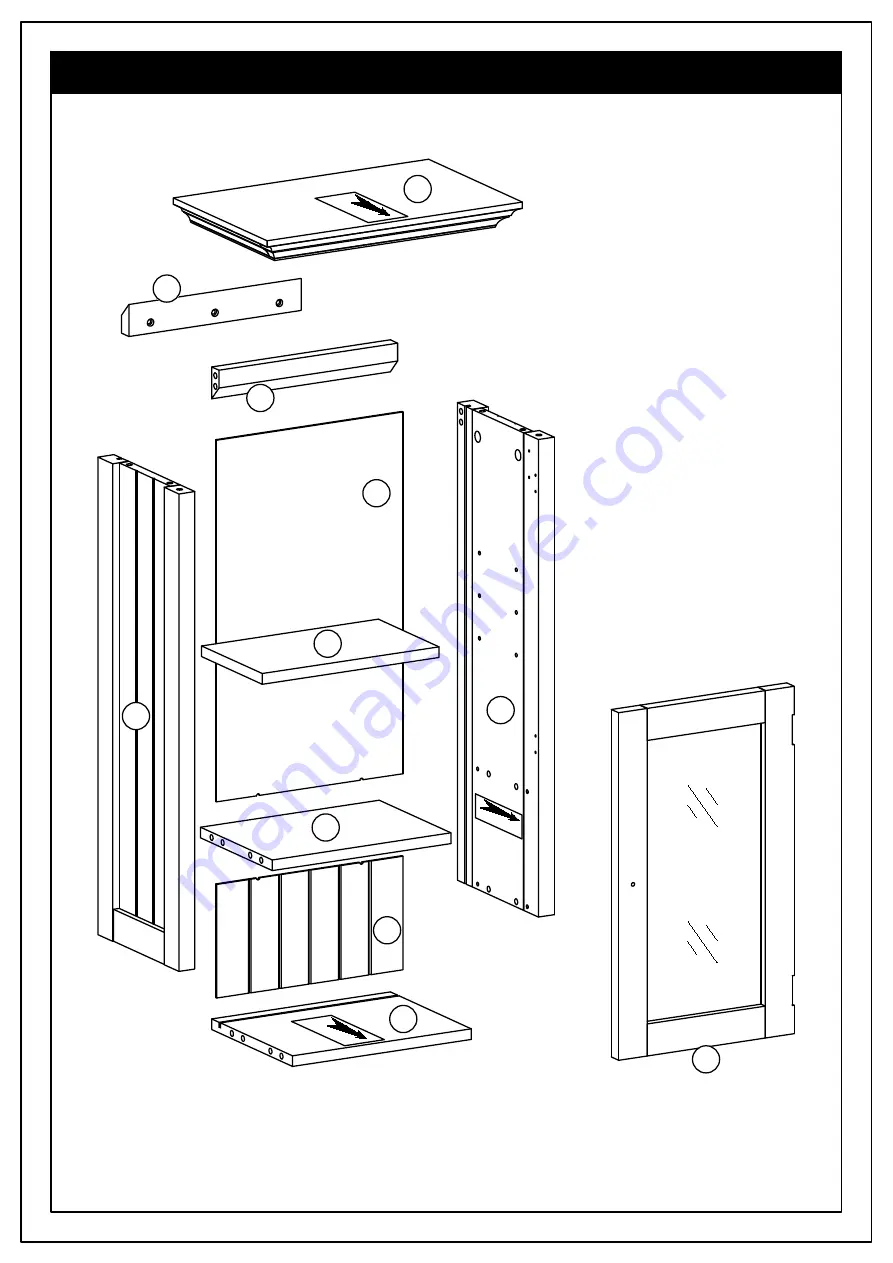 Simpli Home WyndenHall brooklin+max AXCBSACA03-WH Assembly Instructions Manual Download Page 7