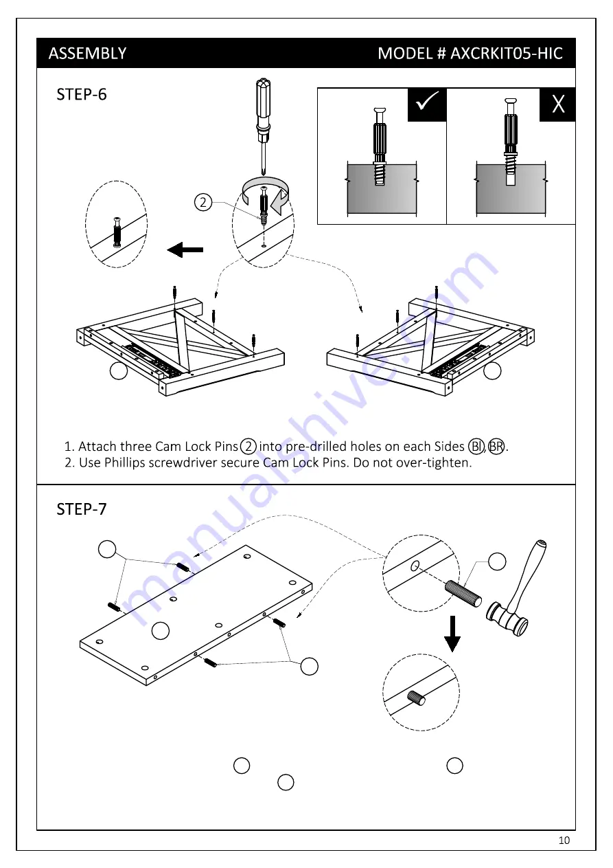 Simpli Home WyndenHall brooklin+max AXCRKIT05-HIC Assembly Instructions Manual Download Page 10