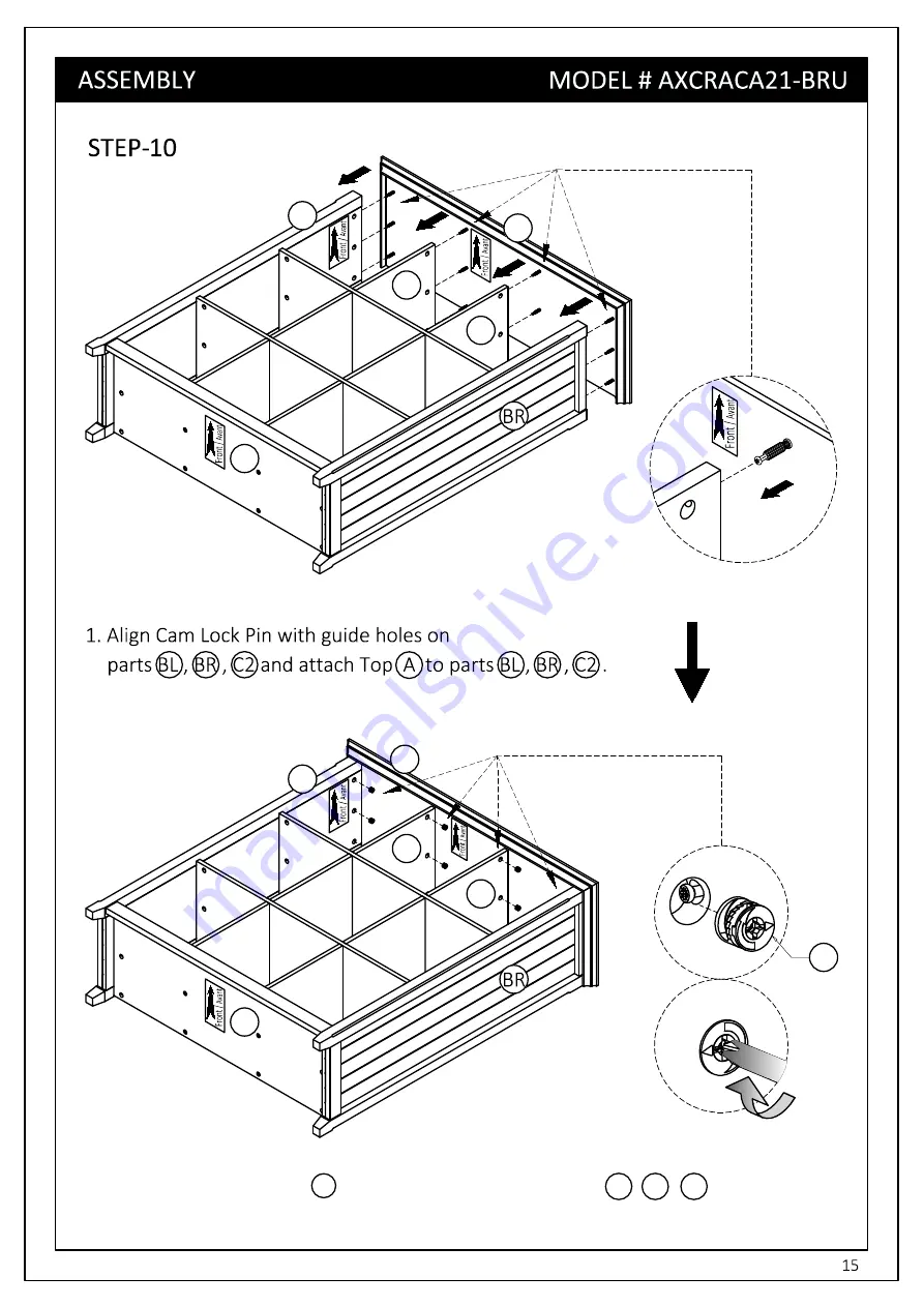 Simpli Home WyndenHall brooklyn+max AXCRACA21-BRU Manual Download Page 15