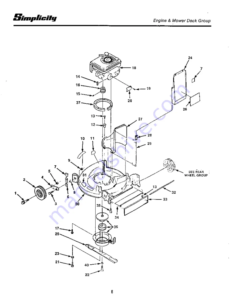 Simplicity 1500 Series Parts Manual Download Page 8