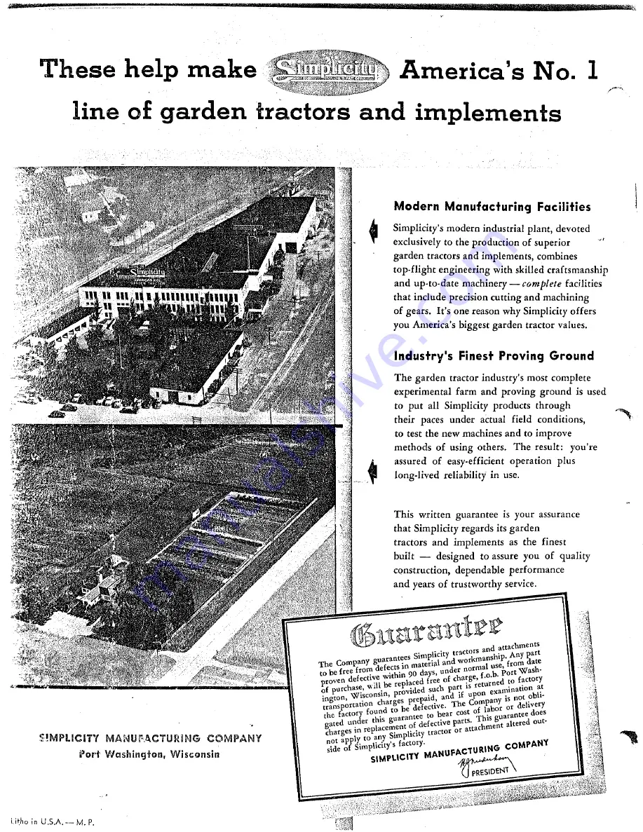 Simplicity VA Instructions And Parts List Download Page 28