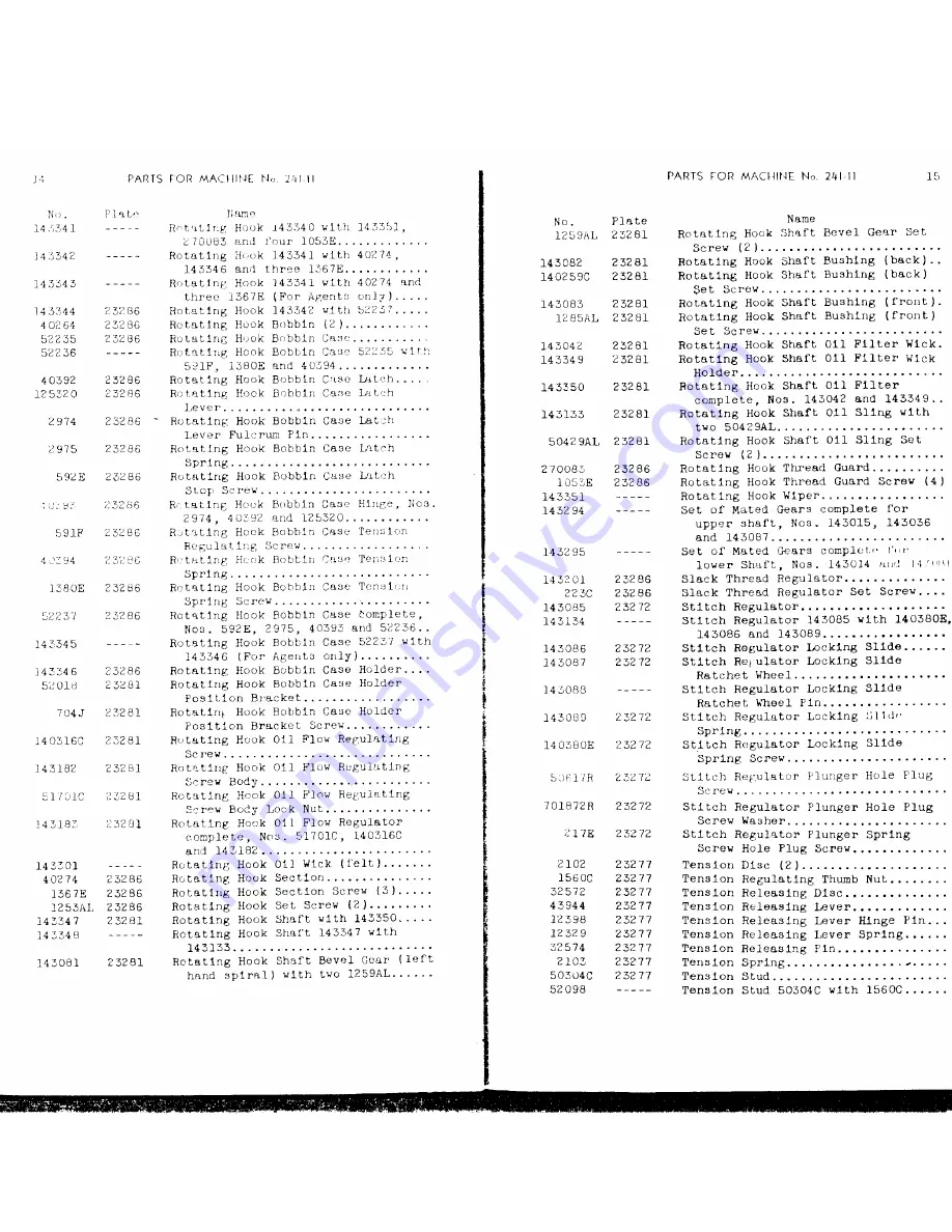 Singer 241-11 Скачать руководство пользователя страница 5