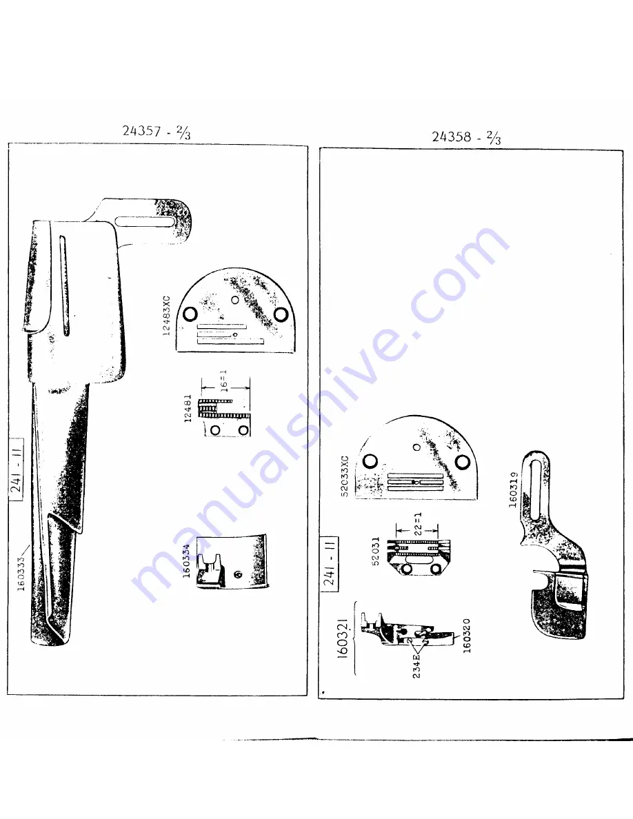 Singer 241-11 Parts List Download Page 54