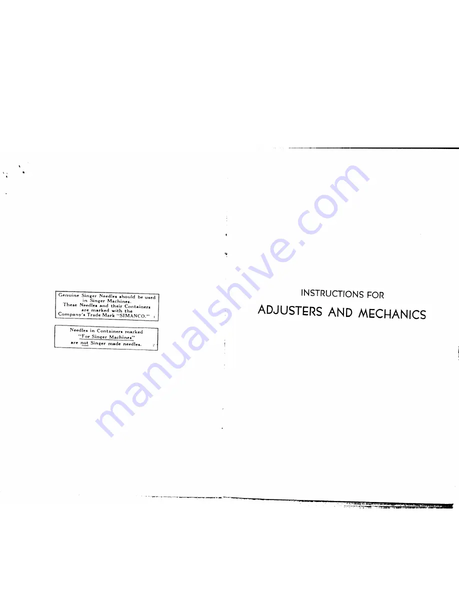 Singer 245-1 Instructions Manual Download Page 11