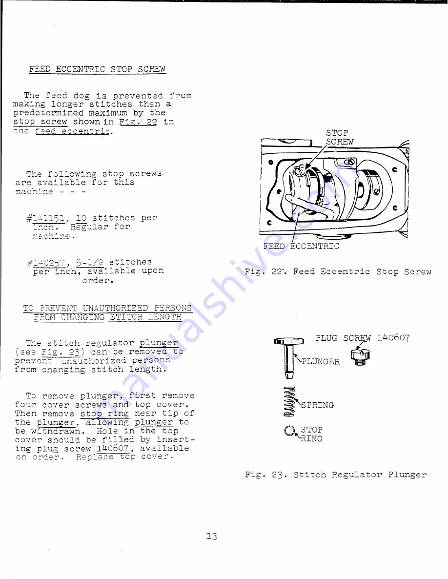 Singer 251-22 Service Instructions Manual Download Page 14