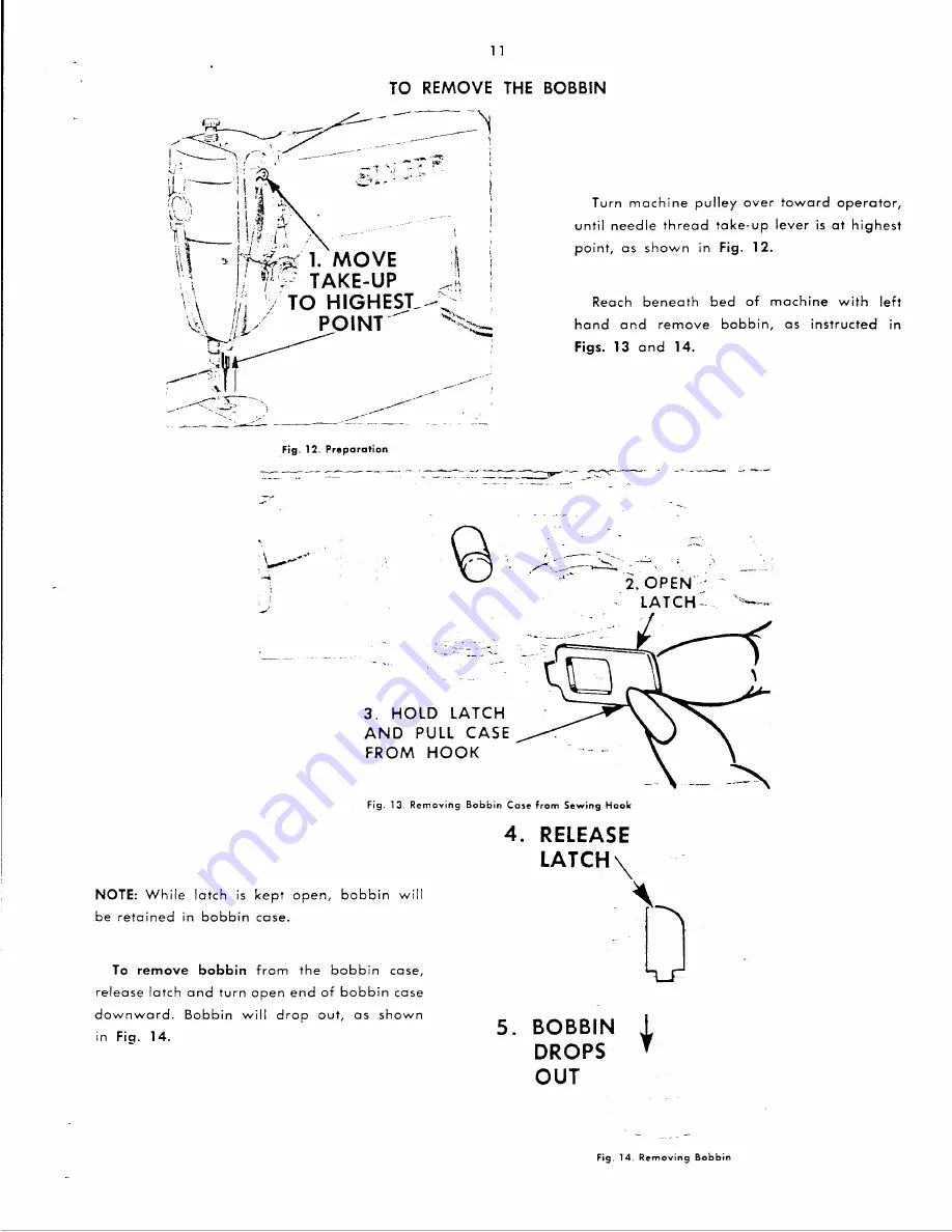 Singer 251 Service Manual And Parts List Download Page 12