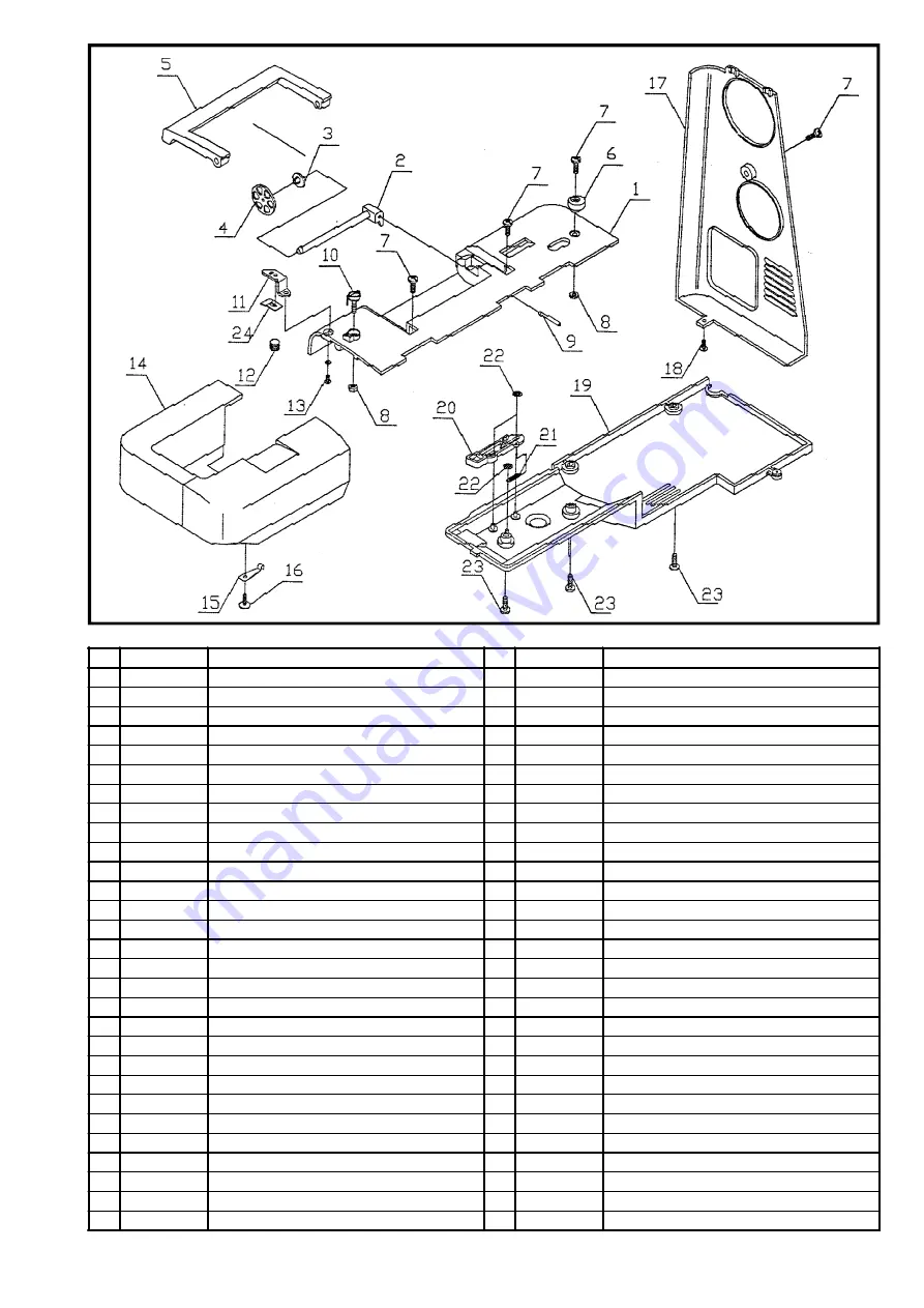 Singer 2623 Parts List Download Page 3