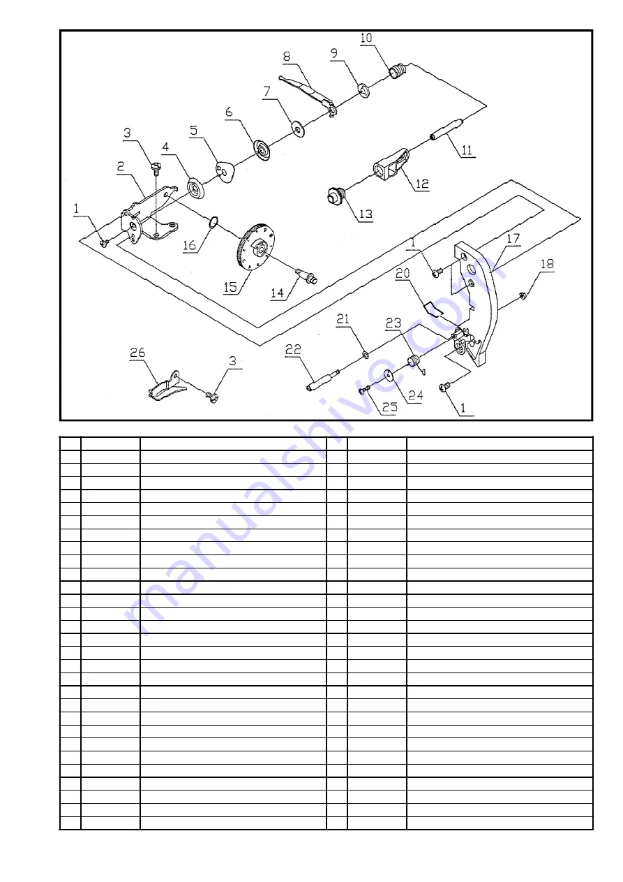 Singer 2623 Parts List Download Page 7