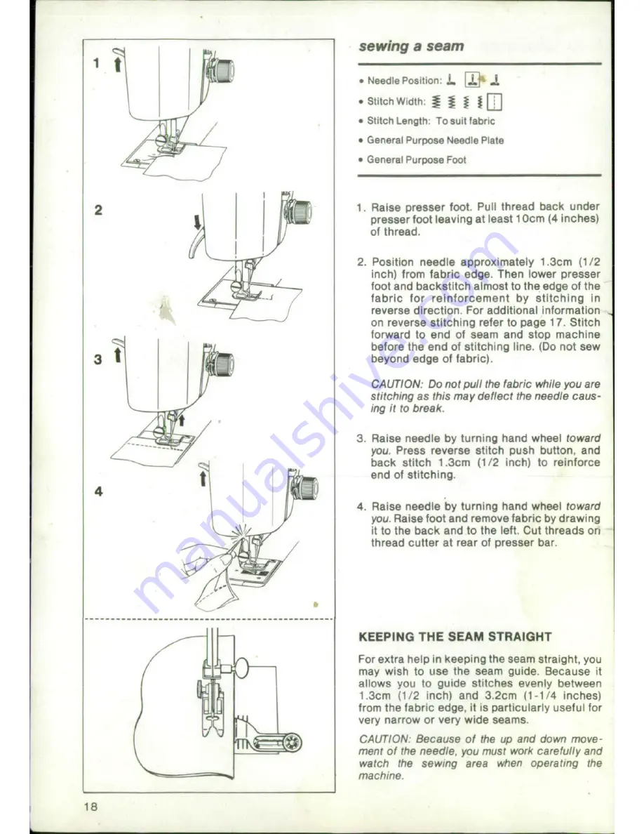 Singer 5122 User Manual Download Page 20