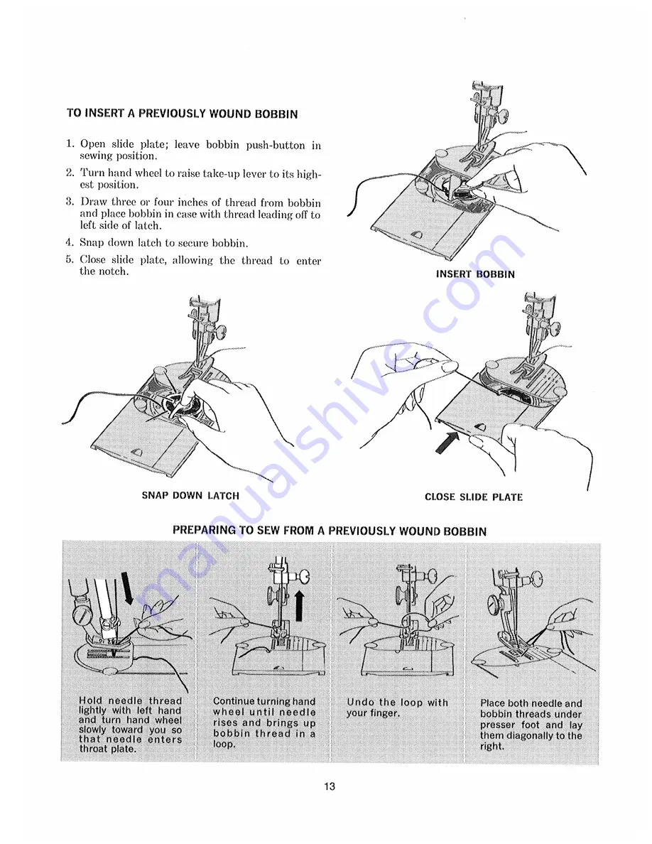 Singer Touch & Sew 600E Скачать руководство пользователя страница 15