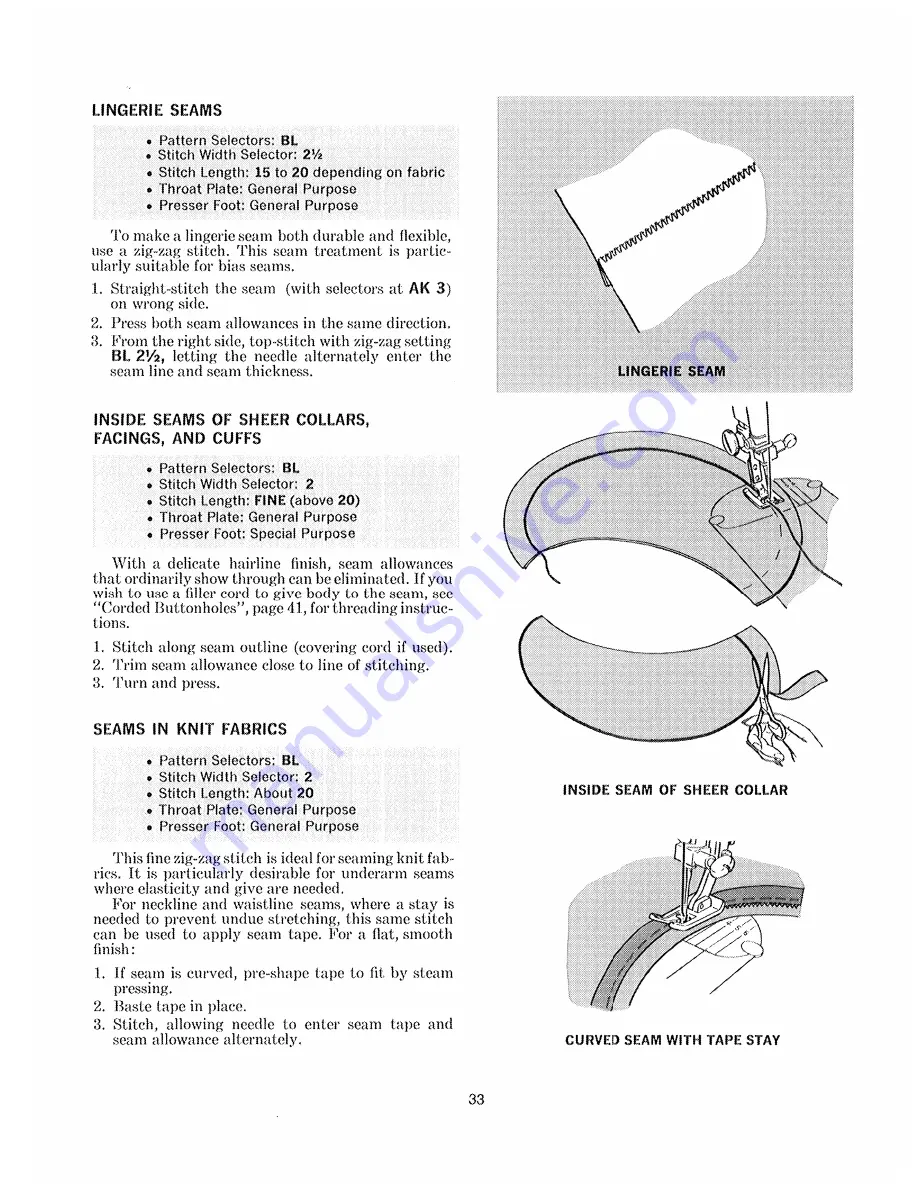 Singer Touch & Sew 600E Скачать руководство пользователя страница 35