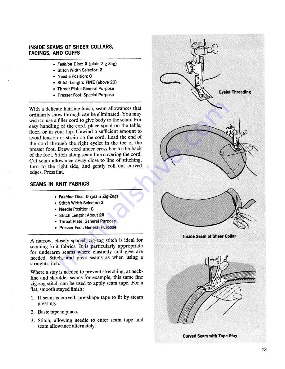 Singer Touch & Sew 648 Instructions Manual Download Page 45