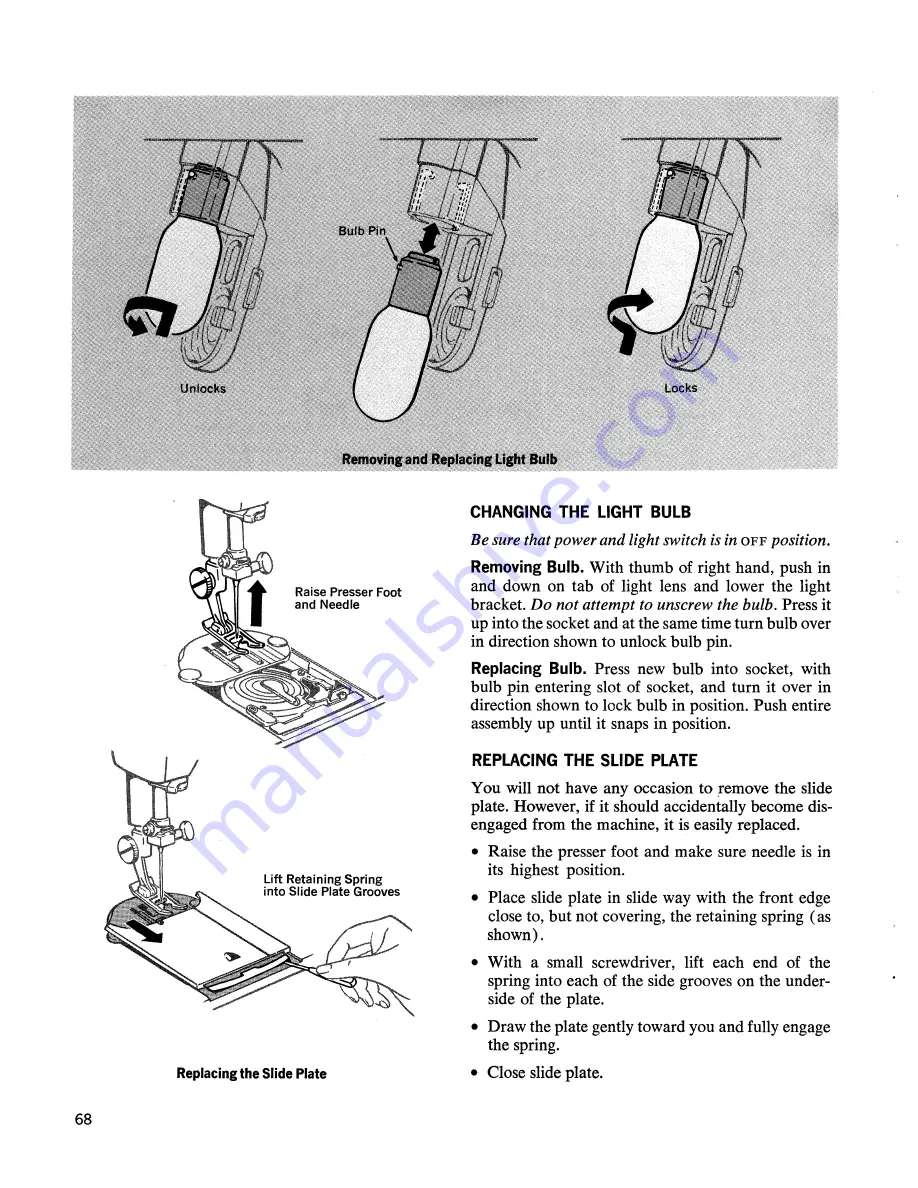 Singer Touch & Sew 648 Скачать руководство пользователя страница 70