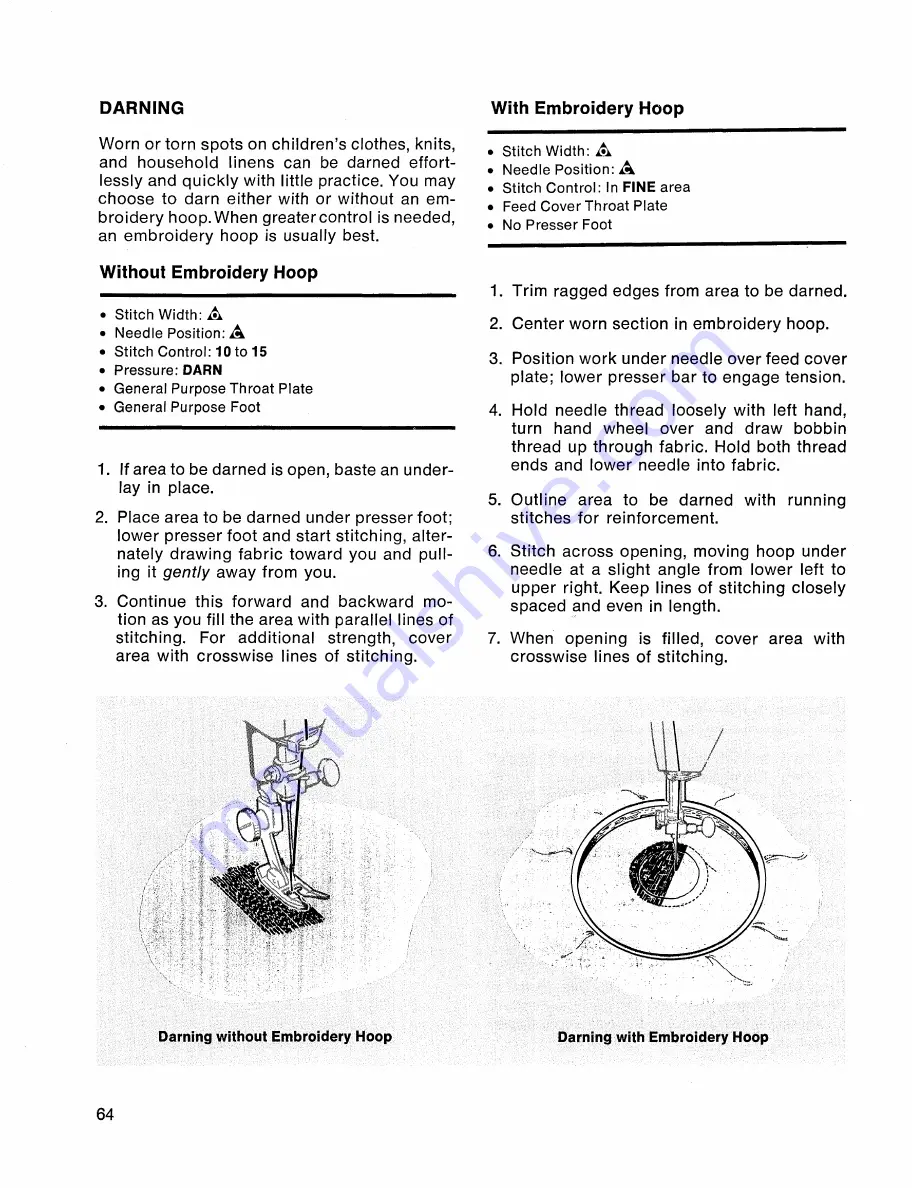 Singer Touch & Sew 758 Instructions Manual Download Page 70