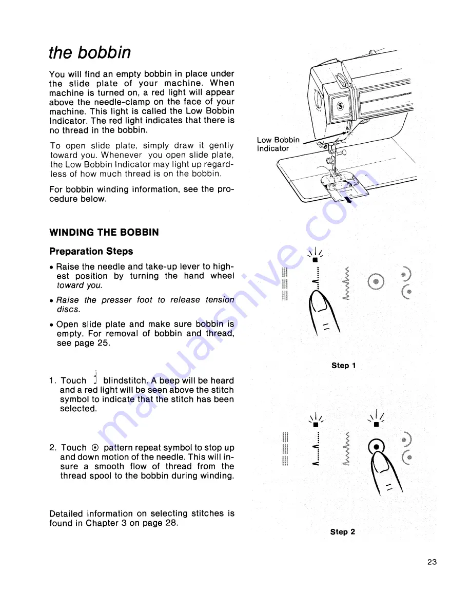 Singer Touch-Tronic 2001 Manual Download Page 29