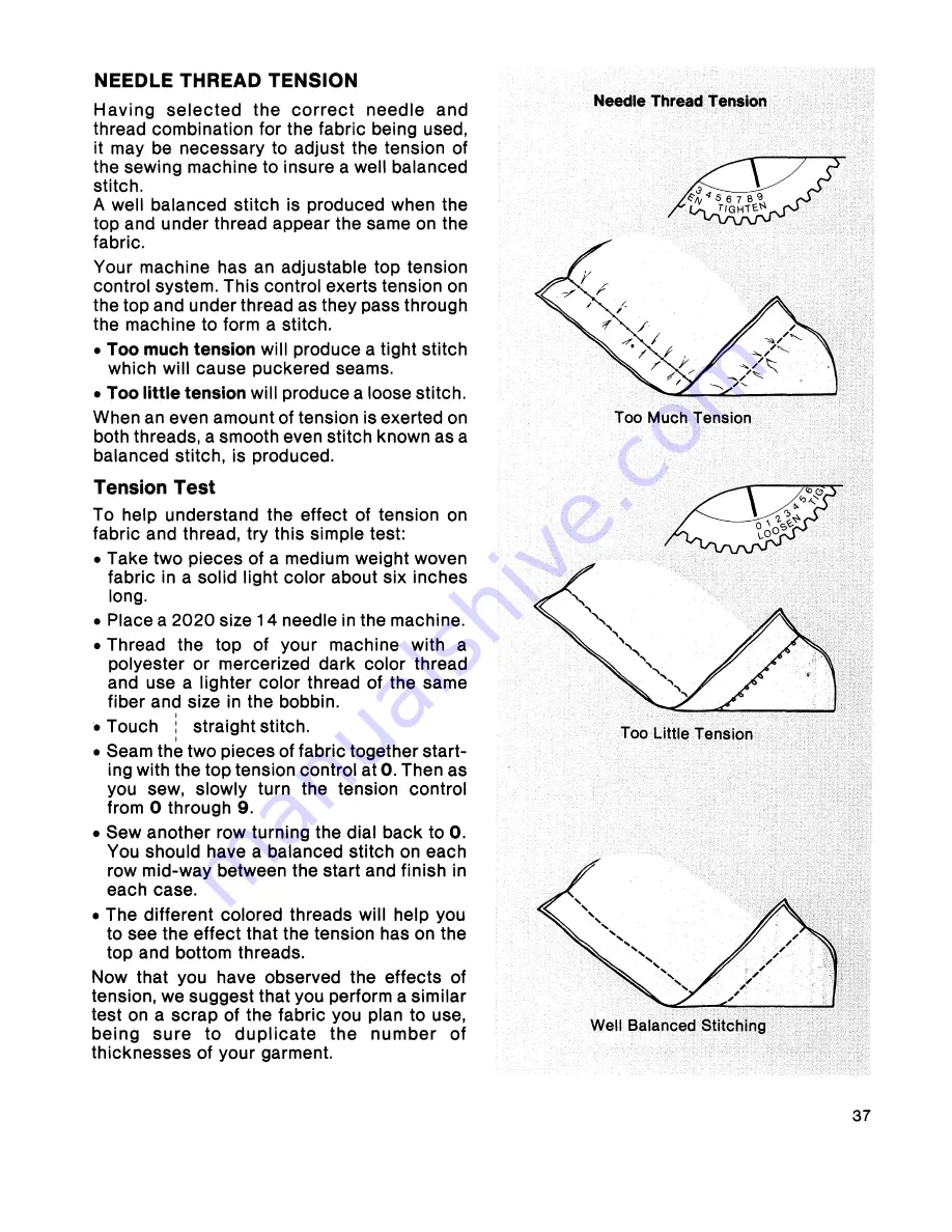 Singer Touch-Tronic 2001 Manual Download Page 43