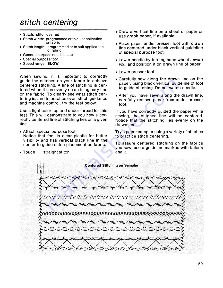 Singer Touch-Tronic 2001 Manual Download Page 73