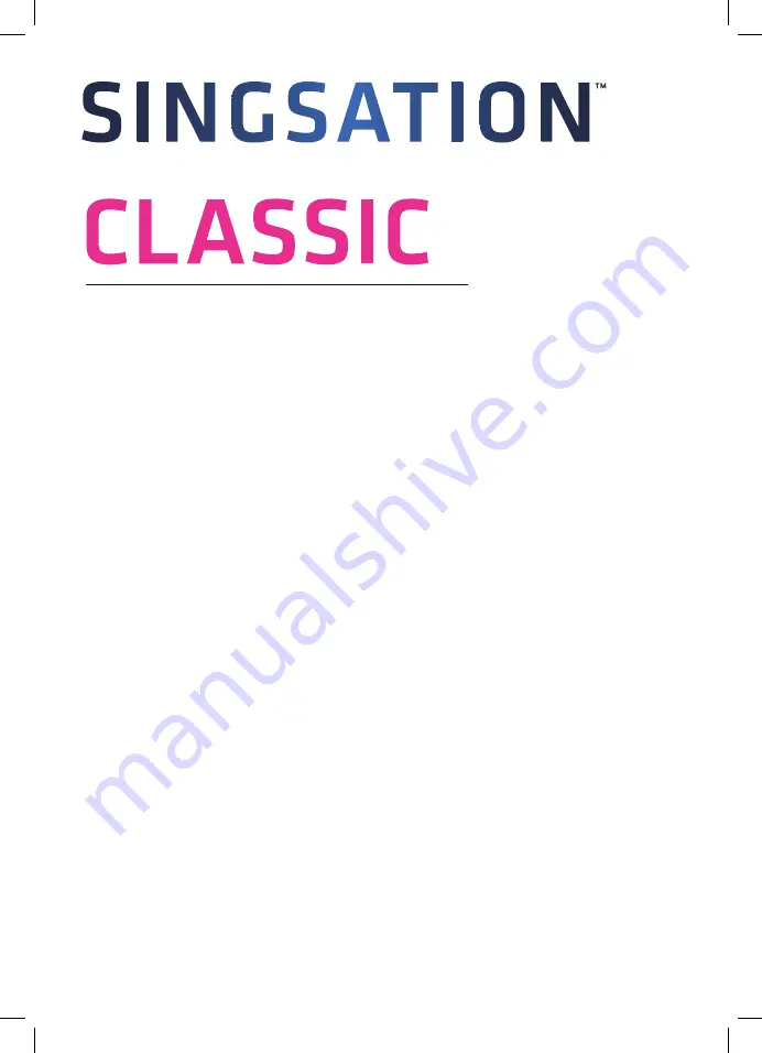 Singsation Classic Quick Start Manual Download Page 9