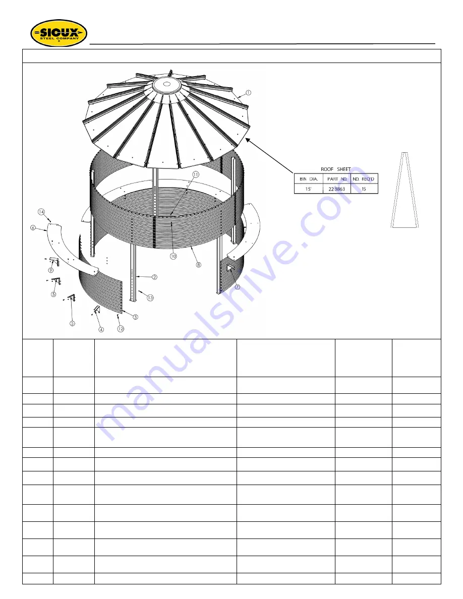 Sioux Tools 12' Diameter Gazebo Installation Manual Download Page 26