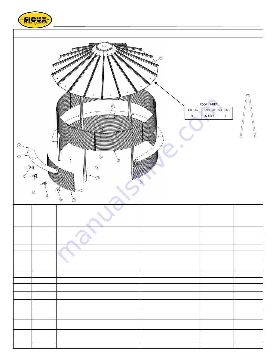 Sioux Tools 12' Diameter Gazebo Installation Manual Download Page 27