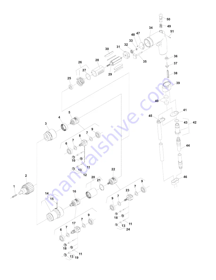 Sioux Tools 1449ESR Instructions And Parts List Download Page 8