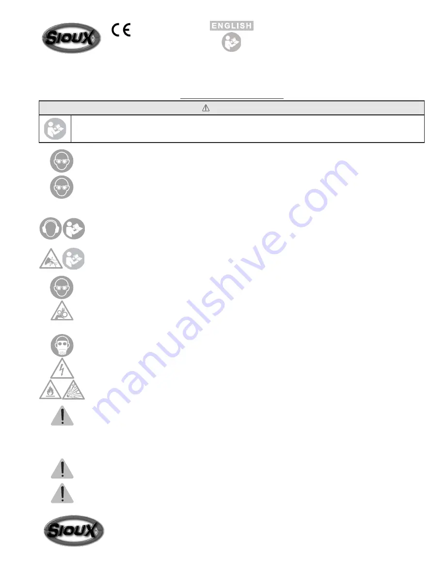 Sioux Tools SSD4P Series Instructions-Parts List Manual Download Page 1