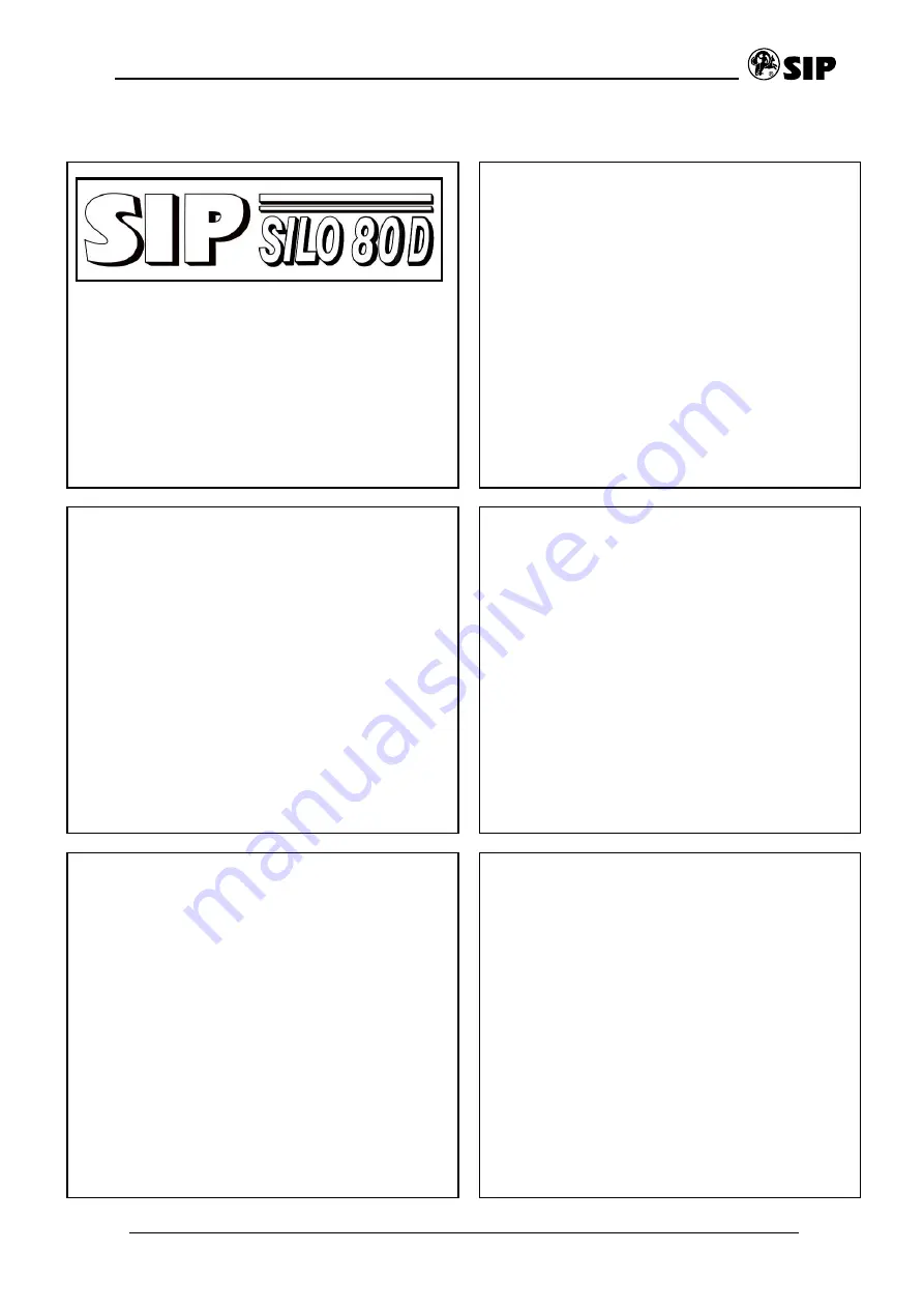 SIP SILO 80 D Manual Download Page 43