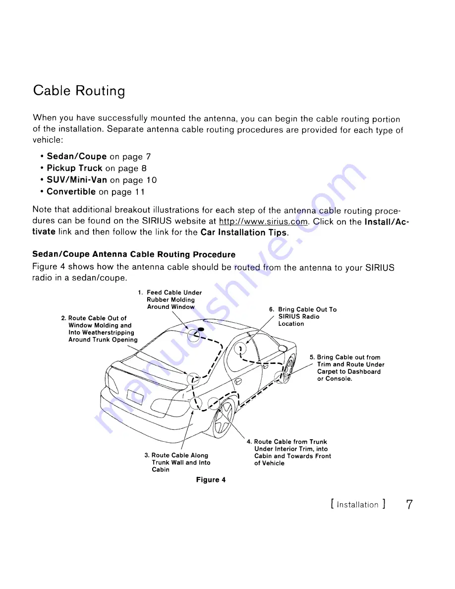 Sirius Satellite Radio 220 Installation Manual Download Page 7