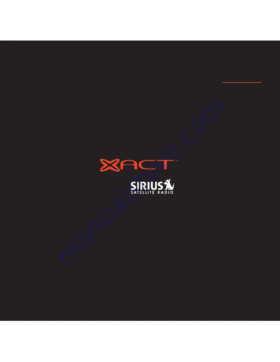 Sirius Satellite Radio Xact XS021 Instruction Manual Download Page 12