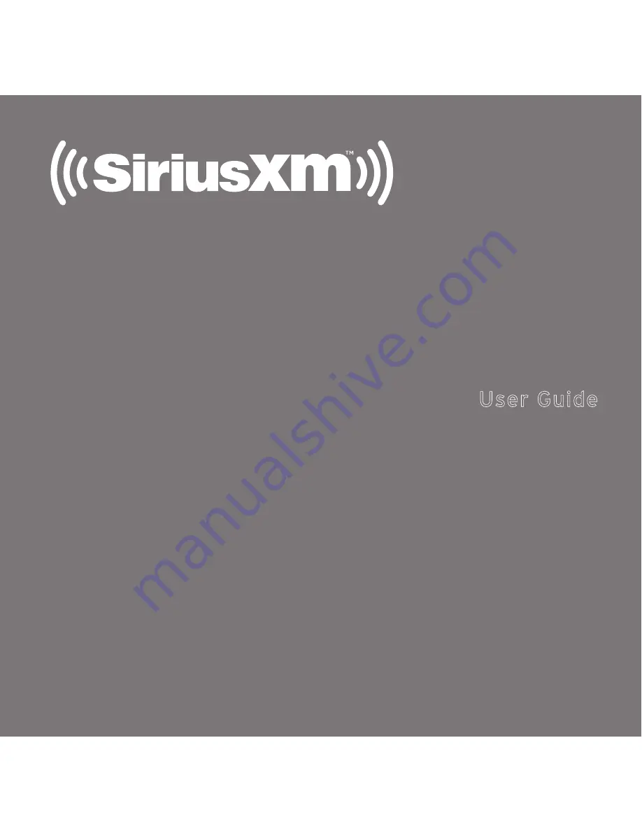 Sirius XM RAdio Starmate 7 Скачать руководство пользователя страница 1