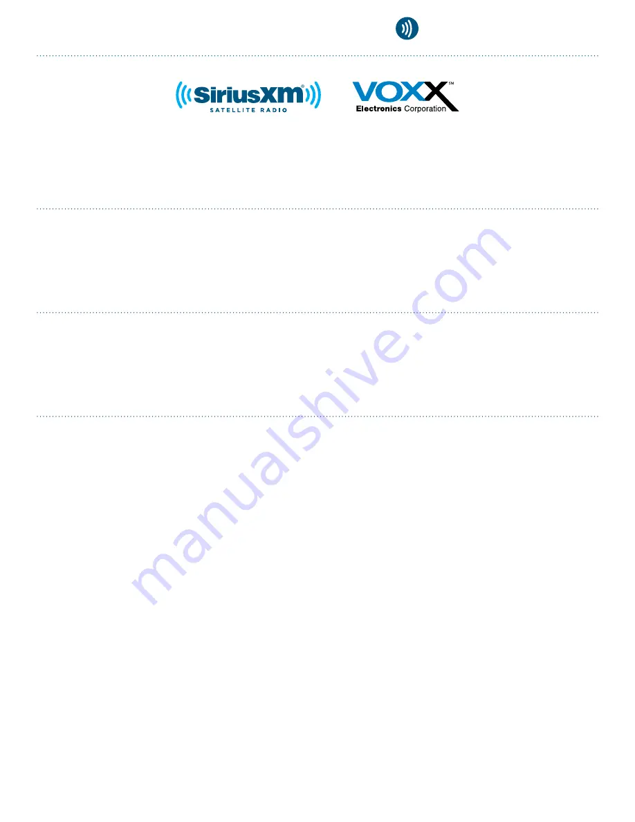 Sirius XM RAdio SXV300 Accessory Manual Download Page 21