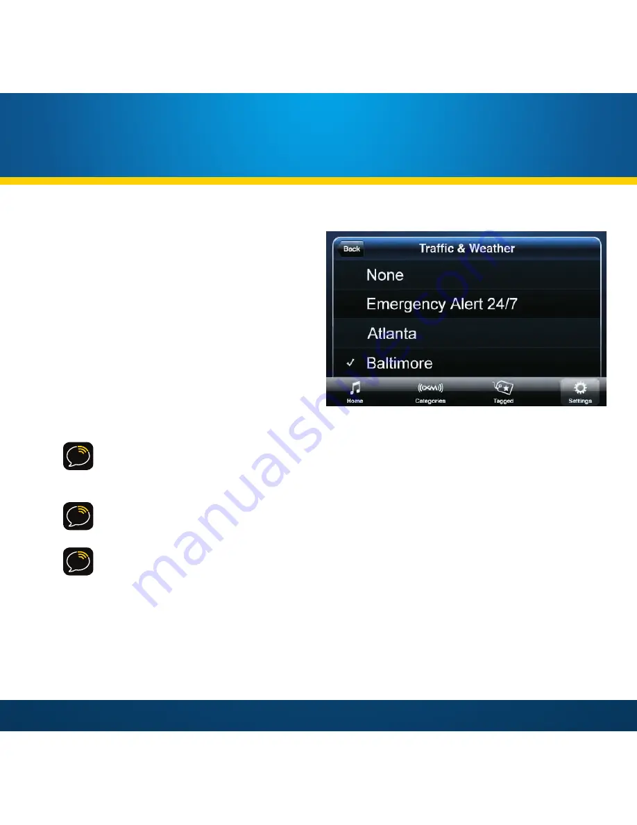 Sirius XM RAdio XM SkyDock User Manual Download Page 50