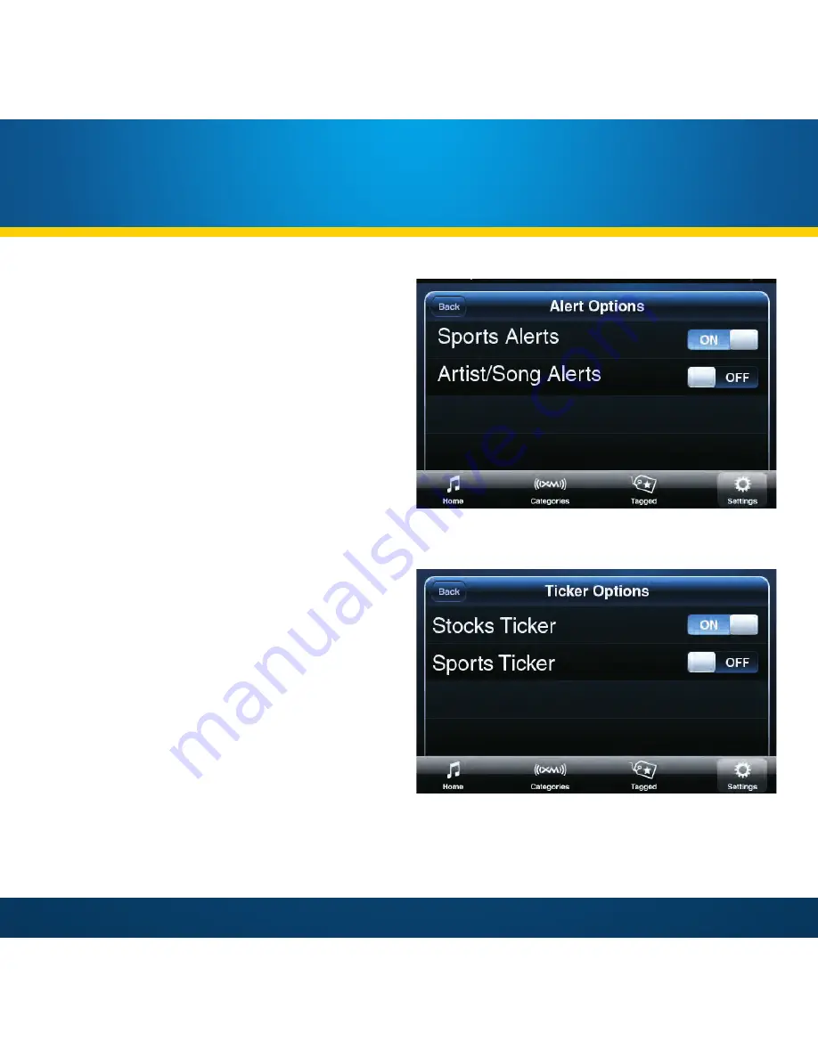 Sirius XM RAdio XM SkyDock User Manual Download Page 66