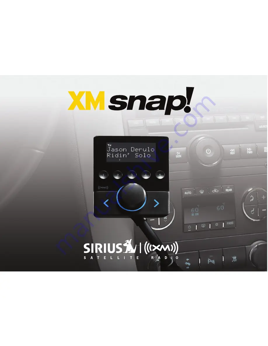 Sirius XM RAdio XM Snap! Скачать руководство пользователя страница 1