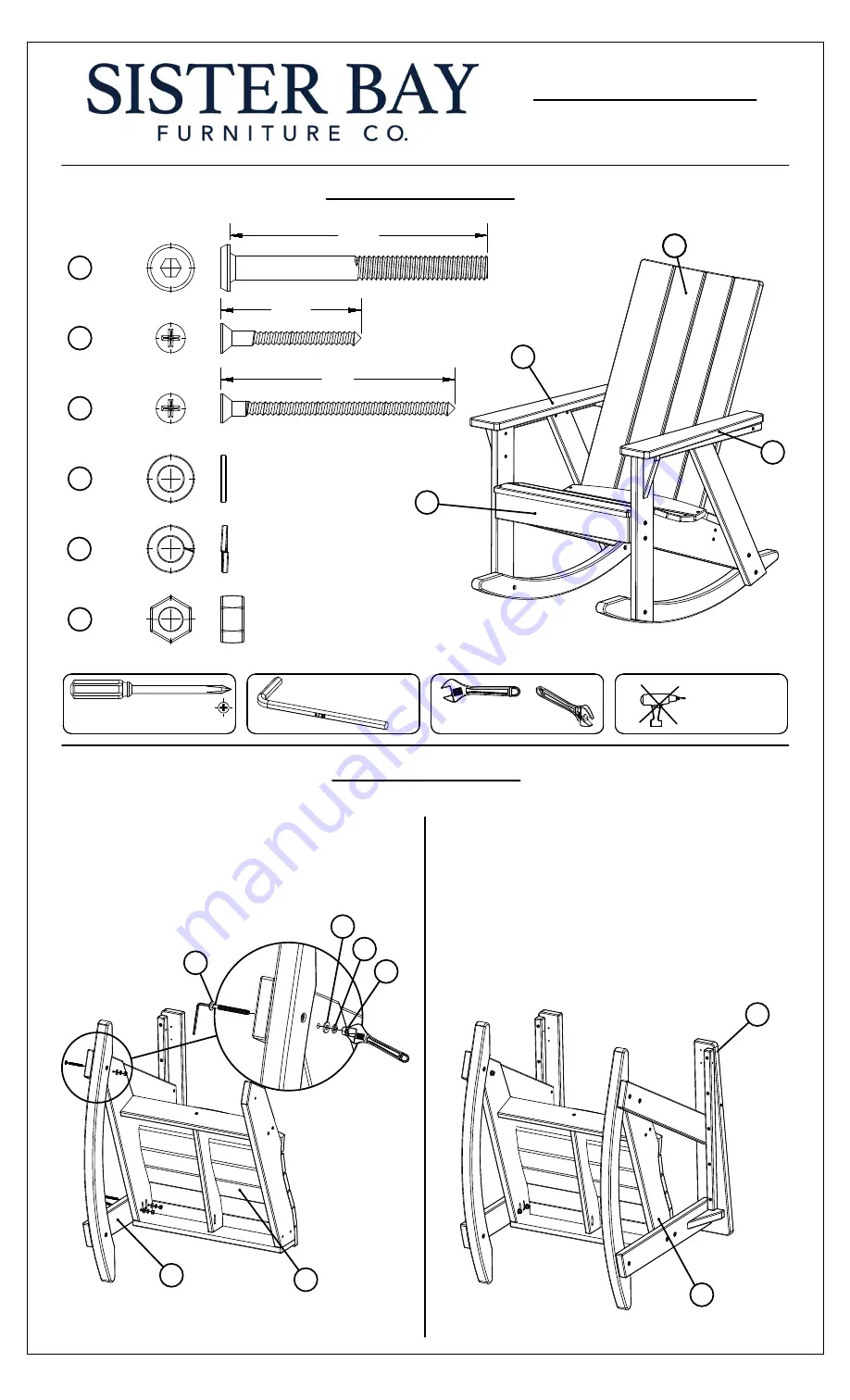 Sister Bay MSUM-A-R Assembly Instructions Download Page 1