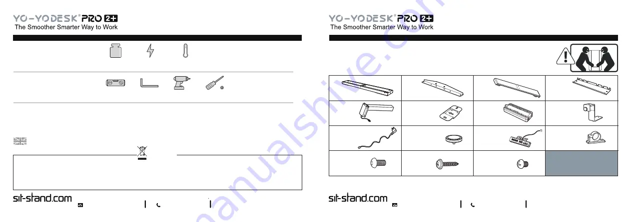 Sit-Stand YO-YODESK PRO 2+ Скачать руководство пользователя страница 4