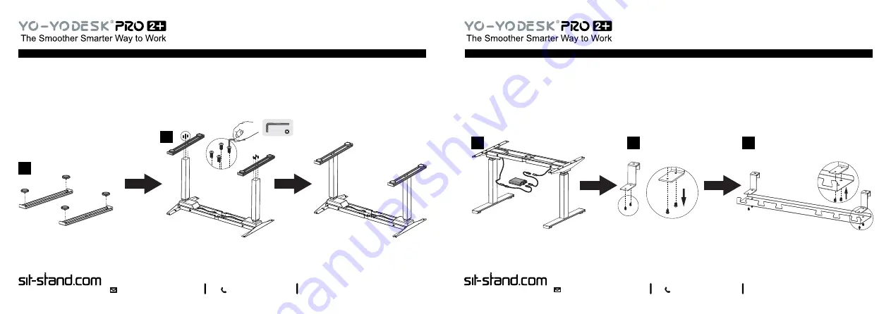 Sit-Stand YO-YODESK PRO 2+ Assembly Manual Download Page 7